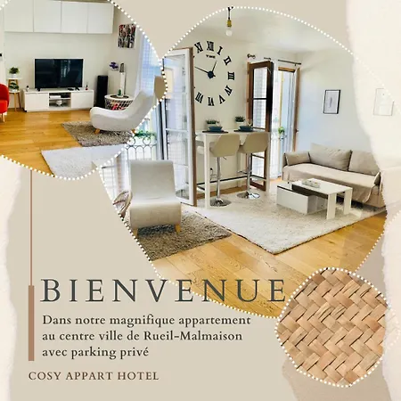 Cosy Appart Rueil - Au Centre Ville - Tout Confort - Proche De Paris- Parking Prive Gratuit - Wifi Exterior foto